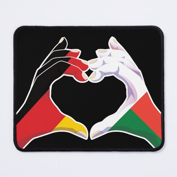 Item preview, Madagascar Malagasy Germany German Love Heart Peace designed and sold by FlagX.