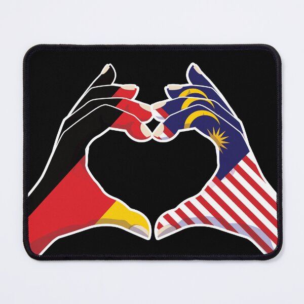 Item preview, Malaysia Malaysian Germany German Love Heart Peace designed and sold by FlagX.