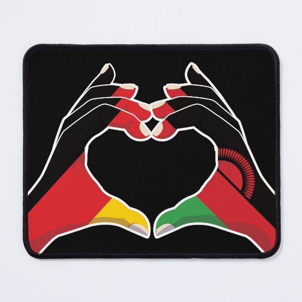 Item preview, Malawi Malavian Germany German Love Heart Peace designed and sold by FlagX.
