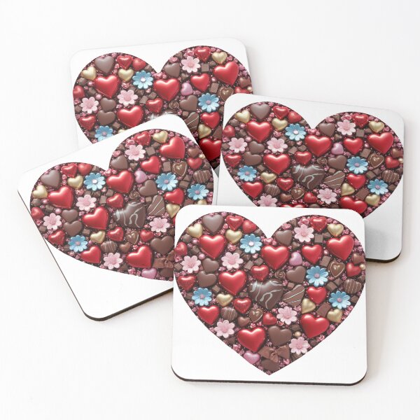 Item preview, Heart decorated with flowers and chocolate designed and sold by Marcu Ioachim.