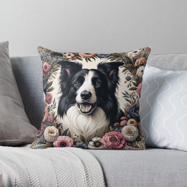 Border collie clearance pillow