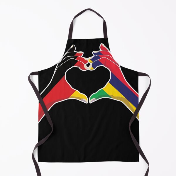 Item preview, Mauritius Mauritian Germany German Love Heart Peace designed and sold by FlagX.