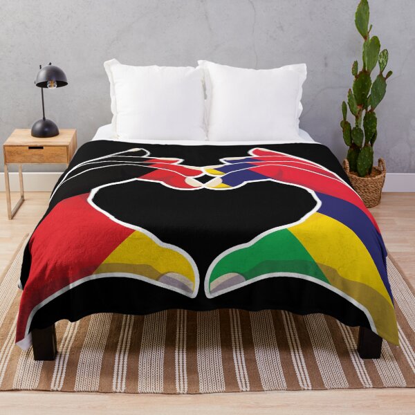 Item preview, Mauritius Mauritian Germany German Love Heart Peace designed and sold by FlagX.