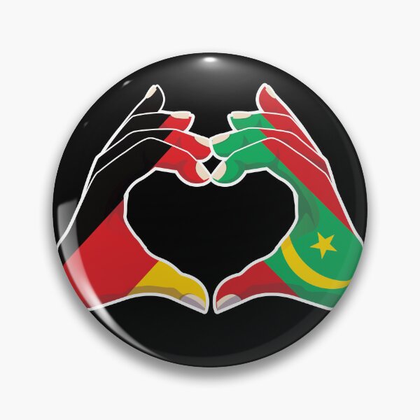 Item preview, Mauretania Mauretanian Germany German Love Heart Peace designed and sold by FlagX.