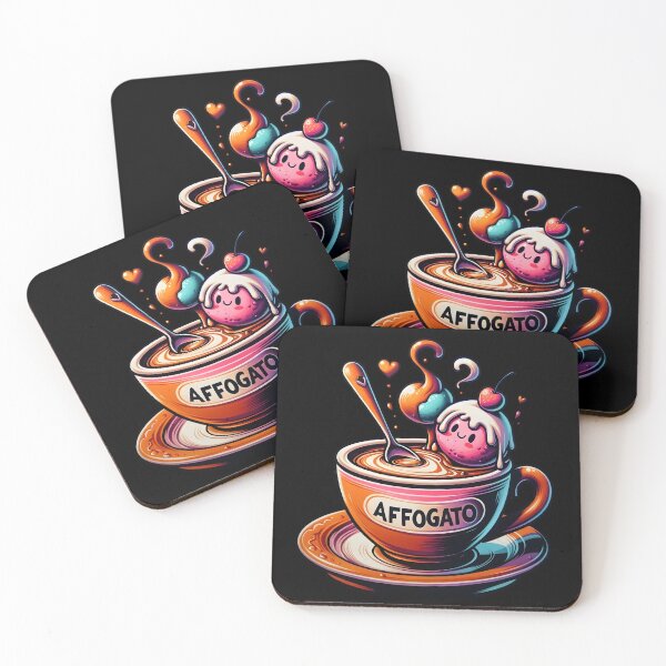 Item preview, Affogato Coffee Adventure Art Cute And Funny Gifts designed and sold by BadhbhArt.