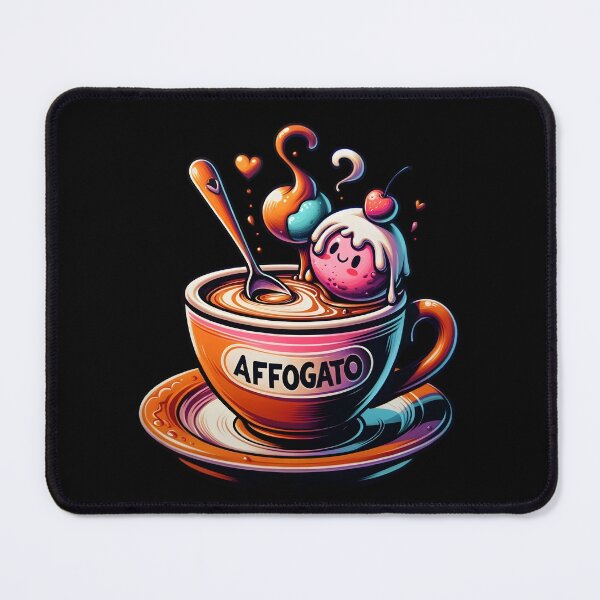 Item preview, Affogato Coffee Adventure Art Cute And Funny Gifts designed and sold by BadhbhLoot.