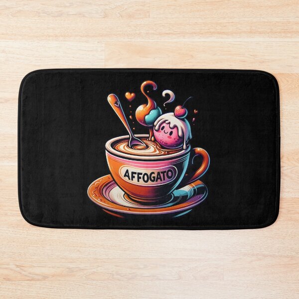 Item preview, Affogato Coffee Adventure Art Cute And Funny Gifts designed and sold by BadhbhArt.