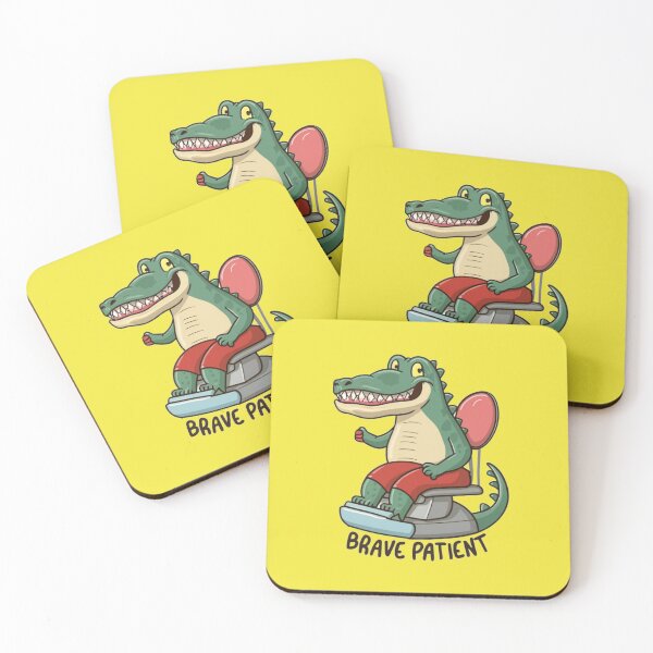 Item preview, Brave patient cute crocodile dentist designed and sold by bukajart.