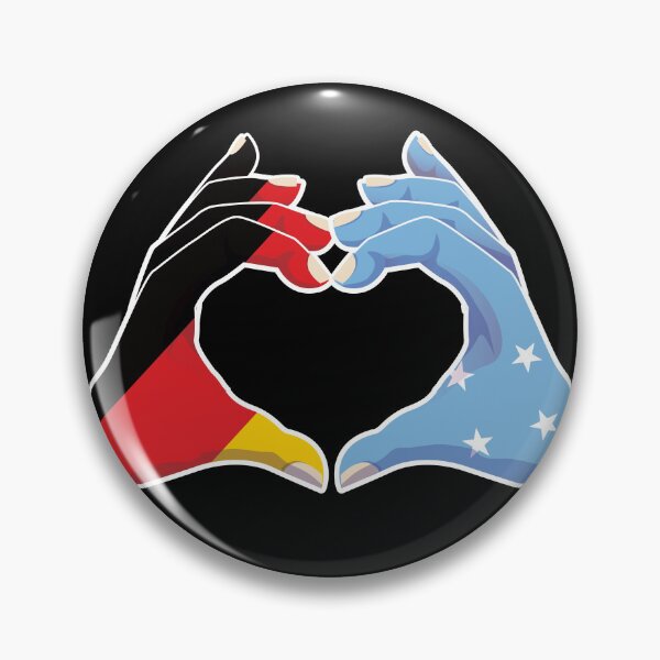 Item preview, Micronesia Micronesian Germany German Love Heart Peace designed and sold by FlagX.