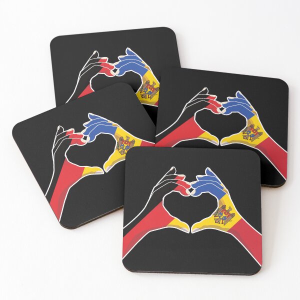 Item preview, Moldova Moldovan Germany German Love Heart Peace designed and sold by FlagX.