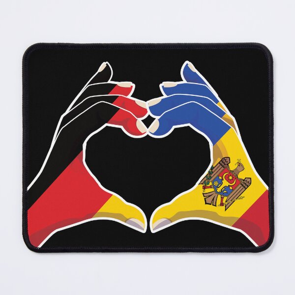 Item preview, Moldova Moldovan Germany German Love Heart Peace designed and sold by FlagX.