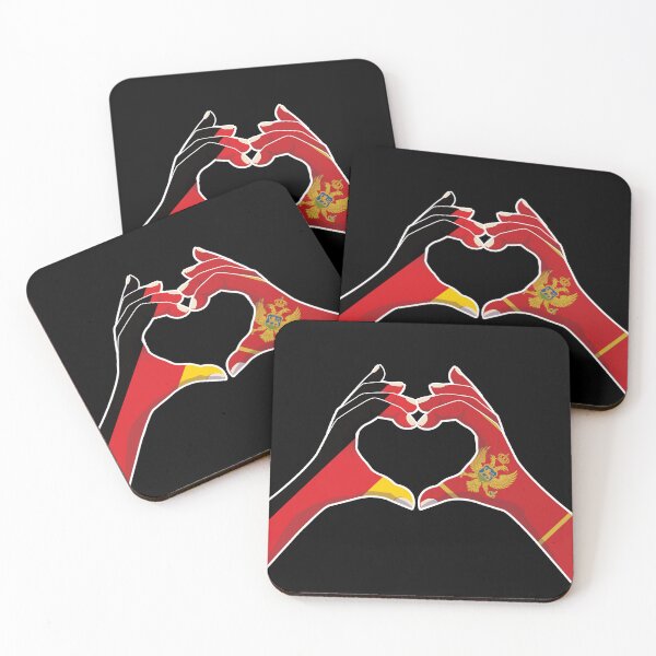 Item preview, Montenegro Montenegrin Germany German Love Heart Peace designed and sold by FlagX.