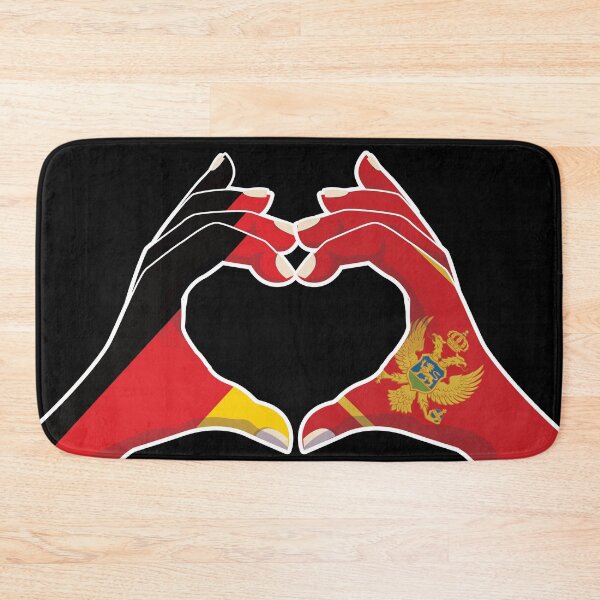 Item preview, Montenegro Montenegrin Germany German Love Heart Peace designed and sold by FlagX.