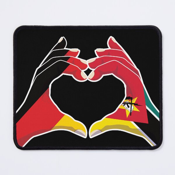Item preview, Mozambique Mozambican Germany German Love Heart Peace designed and sold by FlagX.