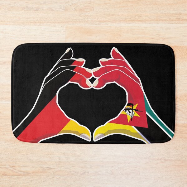 Item preview, Mozambique Mozambican Germany German Love Heart Peace designed and sold by FlagX.