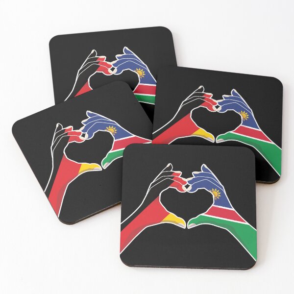Item preview, Namibia Namibian Germany German Love Heart Peace designed and sold by FlagX.