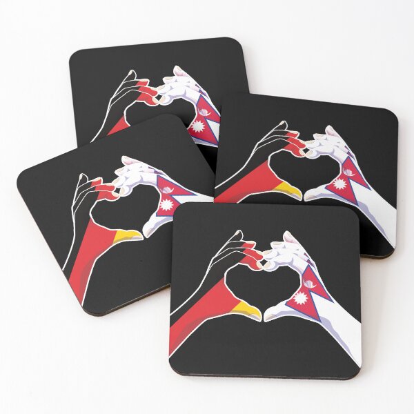 Item preview, Nepalese Nepal Germany German Love Heart Peace designed and sold by FlagX.