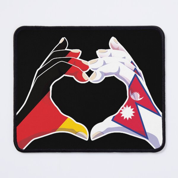 Item preview, Nepalese Nepal Germany German Love Heart Peace designed and sold by FlagX.