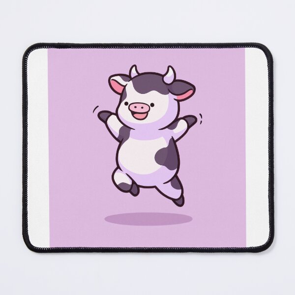 Item preview, kawaii cute dancing cow designed and sold by AdaMazingDesign.