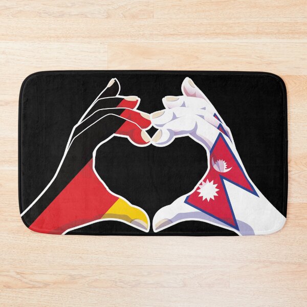 Item preview, Nepalese Nepal Germany German Love Heart Peace designed and sold by FlagX.