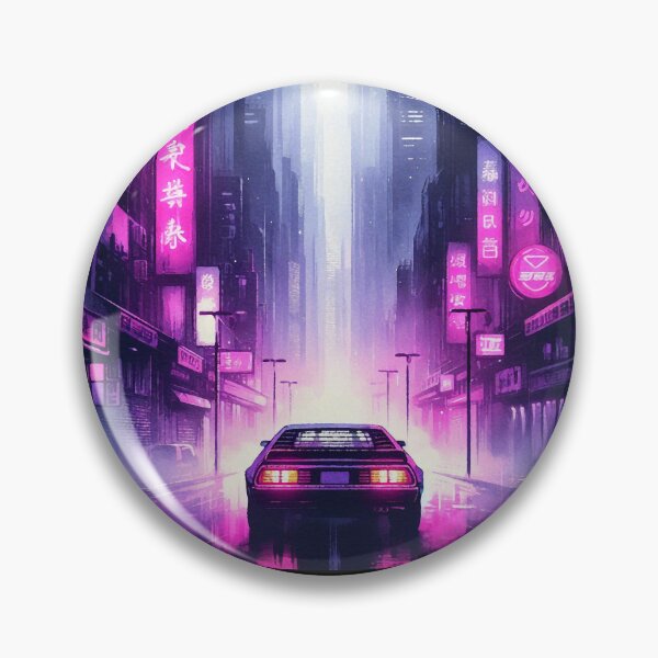 Item preview, 80s Car Cityscape Neon Lights [neon noir] designed and sold by RESToRAPTOR.