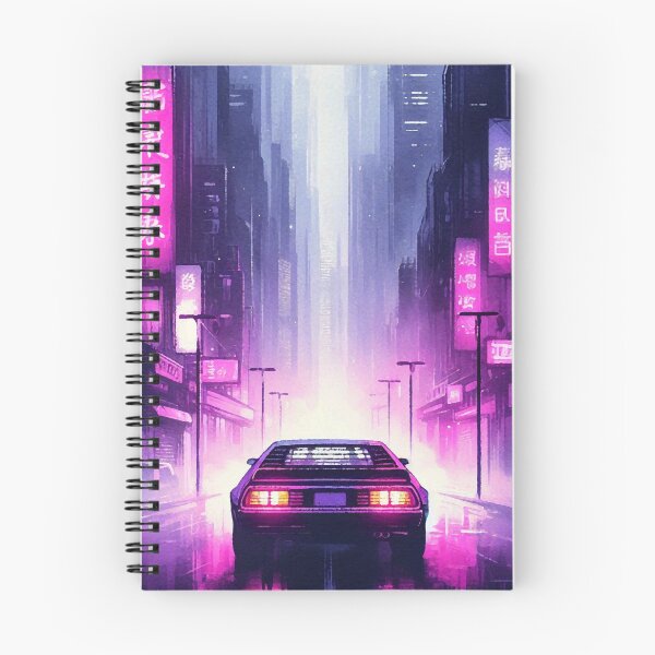 Item preview, 80s Car Cityscape Neon Lights [neon noir] designed and sold by RESToRAPTOR.