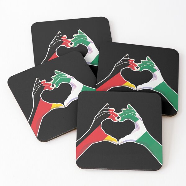 Item preview, Nigeria Nigerian Germany German Love Heart Peace designed and sold by FlagX.