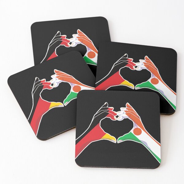 Item preview, Niger Nigerien Germany German Love Heart Peace designed and sold by FlagX.