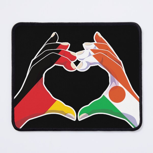 Item preview, Niger Nigerien Germany German Love Heart Peace designed and sold by FlagX.