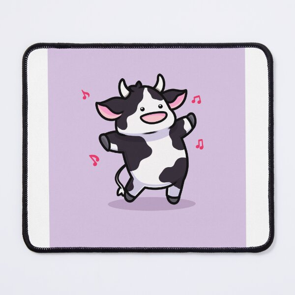 Item preview, kawaii cute dancing cow designed and sold by AdaMazingDesign.