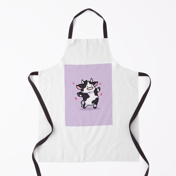 Item preview, kawaii cute dancing cow designed and sold by AdaMazingDesign.