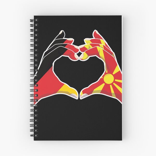 Item preview, North Macedonia Macedonian Germany German Love Heart Peace designed and sold by FlagX.