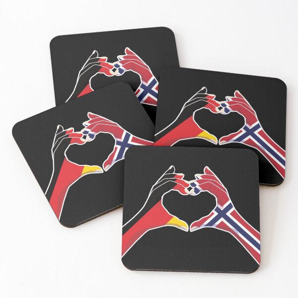 Item preview, Norway Norwegian Germany German Love Heart Peace designed and sold by FlagX.