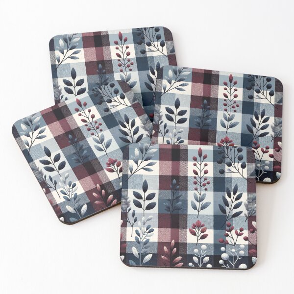 Item preview, Winter-Inspired Checkered Print Pattern designed and sold by PinUpPizzazz.