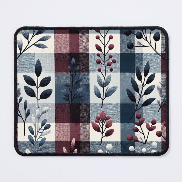 Item preview, Winter-Inspired Checkered Print Pattern designed and sold by PinUpPizzazz.