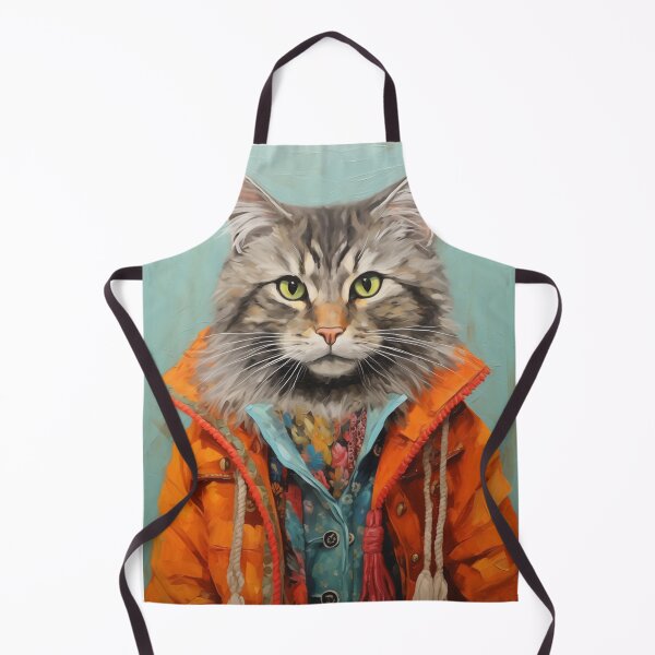 Item preview, Cat Portrait wear a coat Eclectic style designed and sold by BroccolinPeach.