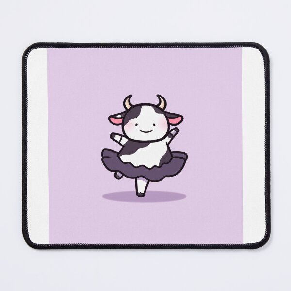 Item preview, kawaii cute dancing cow designed and sold by AdaMazingDesign.
