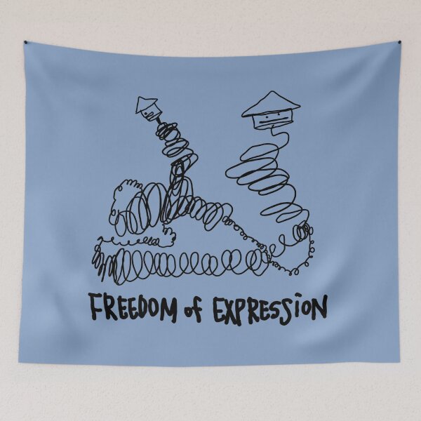 Item preview, freedom of expression designed and sold by zzzozzo.