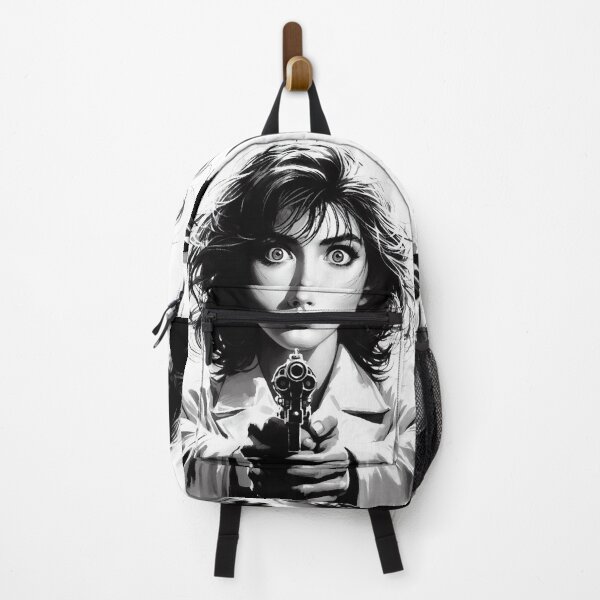 Item preview, Scared Girl with a Revolver [Noir, Black and White] designed and sold by RESToRAPTOR.