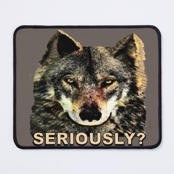 Item preview, A Serious and Hungry Wolf designed and sold by kristalcurt.