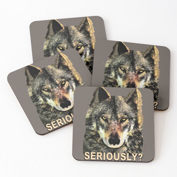 Item preview, A Serious and Hungry Wolf designed and sold by kristalcurt.