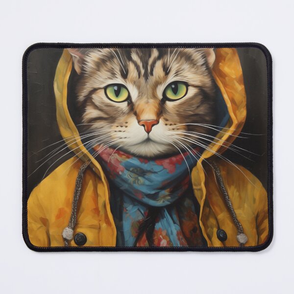 Item preview, Cute Cat wear yellow hoodie designed and sold by BroccolinPeach.