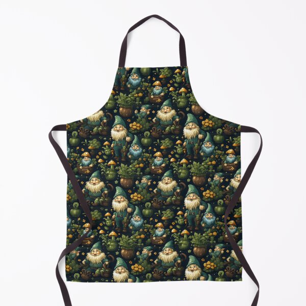 Item preview, Whimsical Woodland Gnomes - St. Patrick's Day Gardening Seamless Pattern designed and sold by VoyteksDesigns.