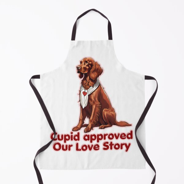 Item preview, Valentine Cupid Cute Irish Setter Dog - Cupid approved our love story. Happy Valentines Day designed and sold by GoodyPaws.