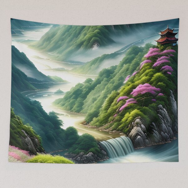 Item preview, Mystic Tapestry: A Harmony of Chinese Landscapes and Imagined Realms designed and sold by joejiing.