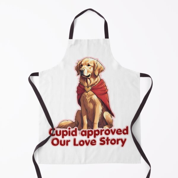 Item preview, Valentine Cupid Cute Golden Retriver Dog - Cupid approved our love story. Happy Valentines Day designed and sold by GoodyPaws.