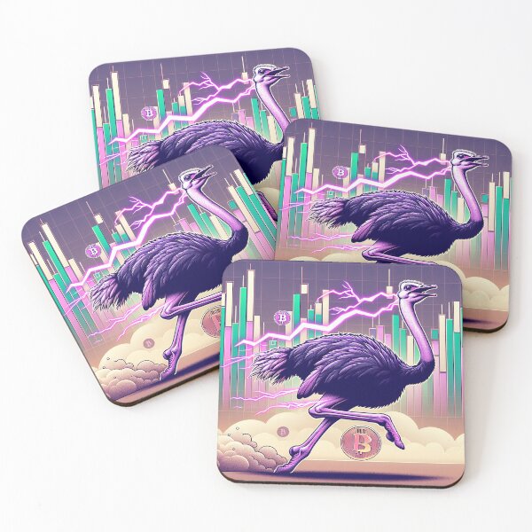 Item preview, $NOSS "Dynamic Luminescence: Ostrich Unleashing Purple Lightning" designed and sold by zzz888.