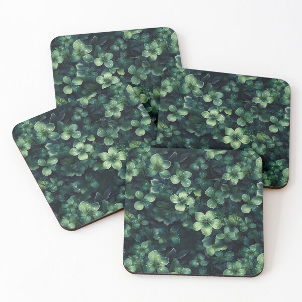 Item preview, Midnight Shamrock Whisper - St. Patrick's Day Elegant Seamless Pattern designed and sold by VoyteksDesigns.
