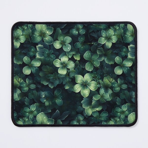 Item preview, Midnight Shamrock Whisper - St. Patrick's Day Elegant Seamless Pattern designed and sold by VoyteksDesigns.