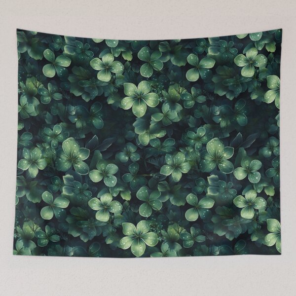 Item preview, Midnight Shamrock Whisper - St. Patrick's Day Elegant Seamless Pattern designed and sold by VoyteksDesigns.